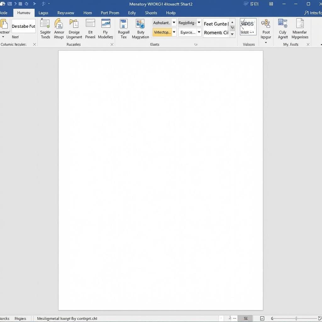 Giao diện phần mềm Microsoft Word