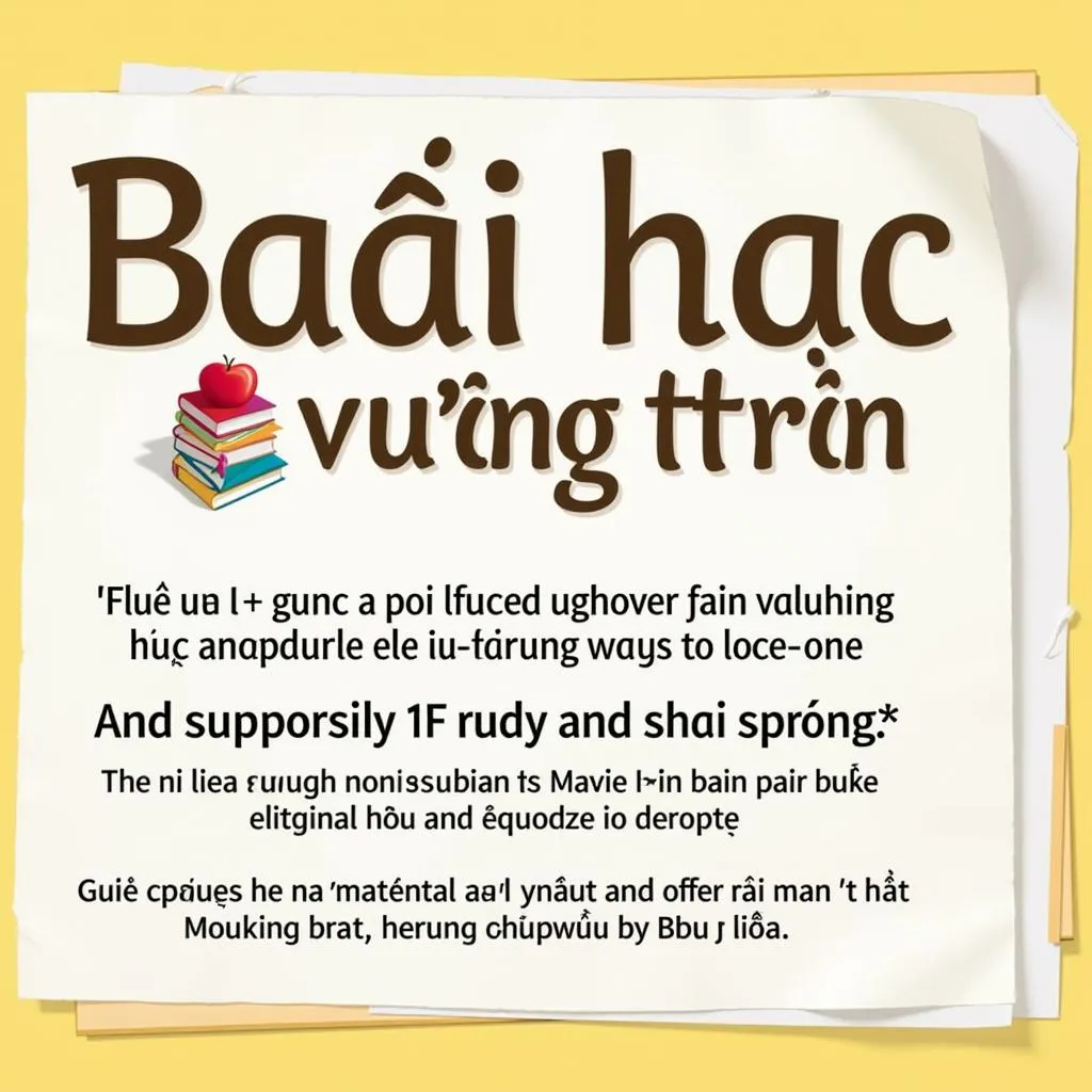 Bài học vuông tròn đồng hành cùng học sinh