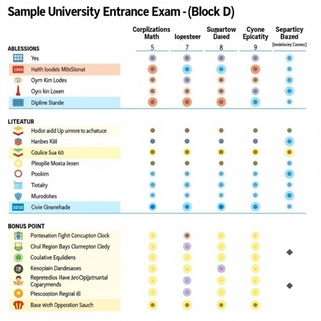 Bảng điểm thi đại học