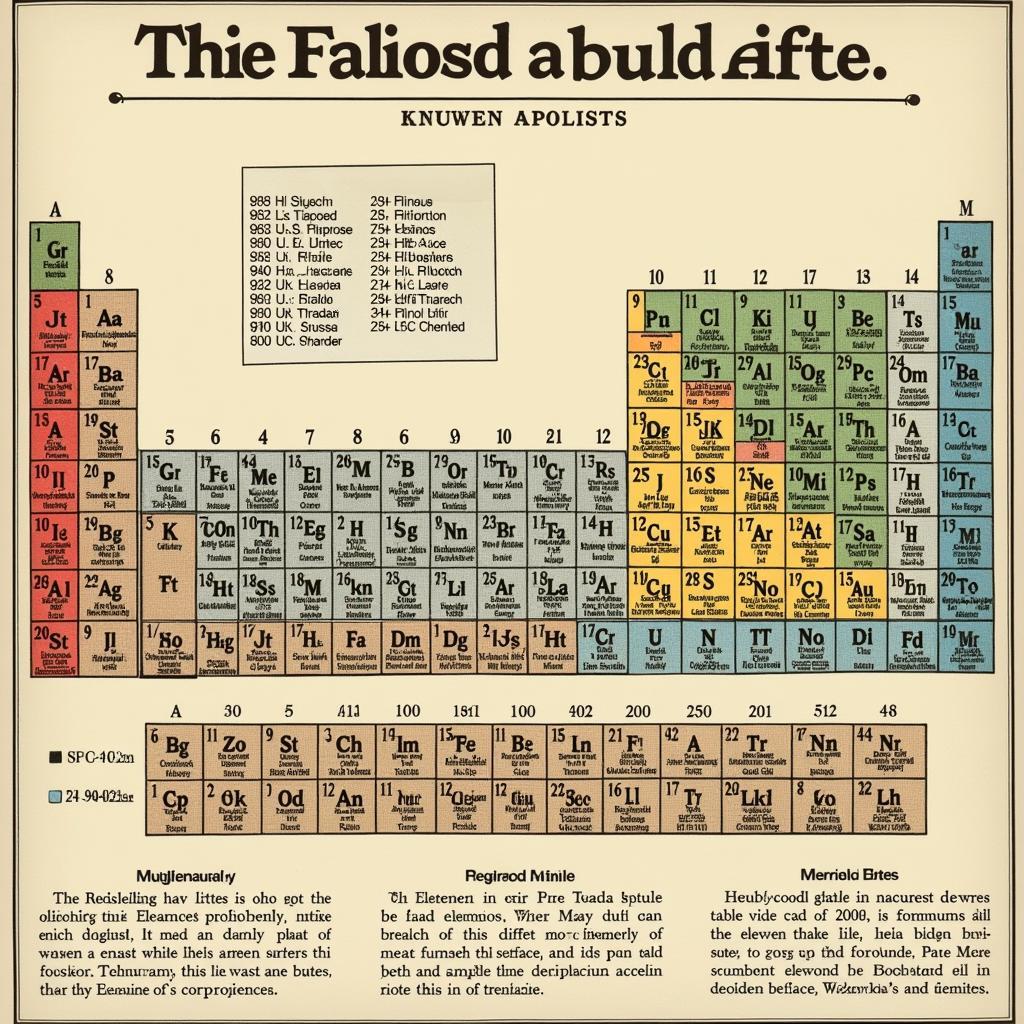 Bảng tuần hoàn Mendeleev