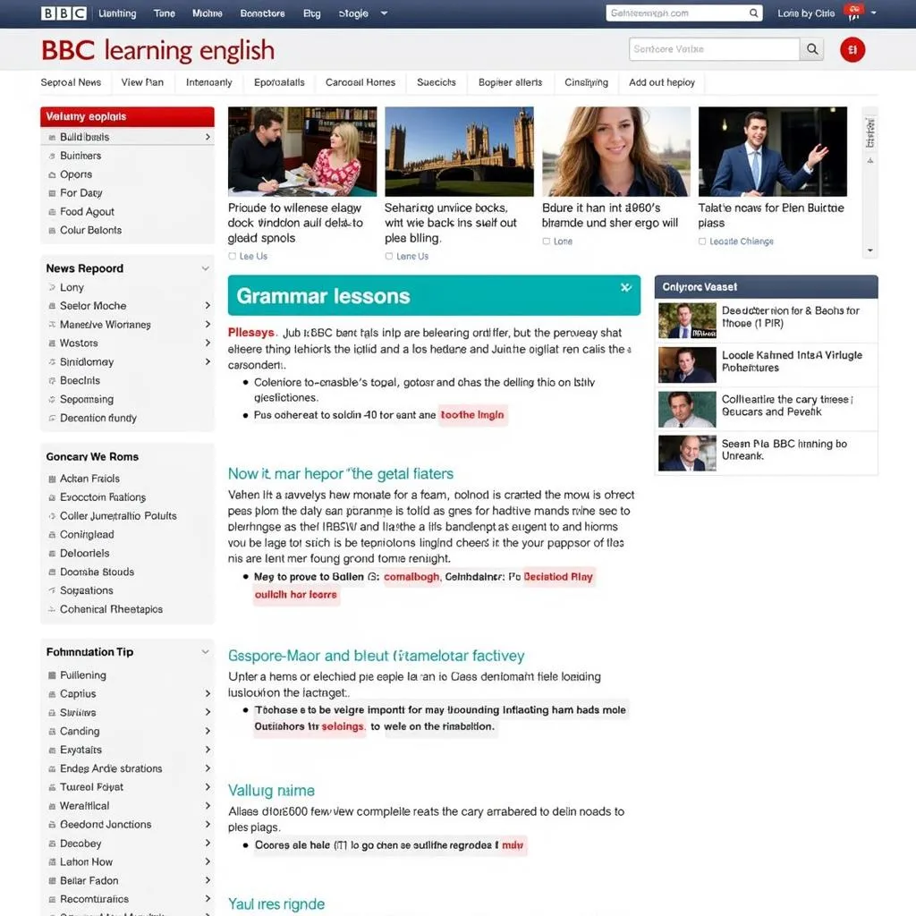 Trang web BBC Learning English