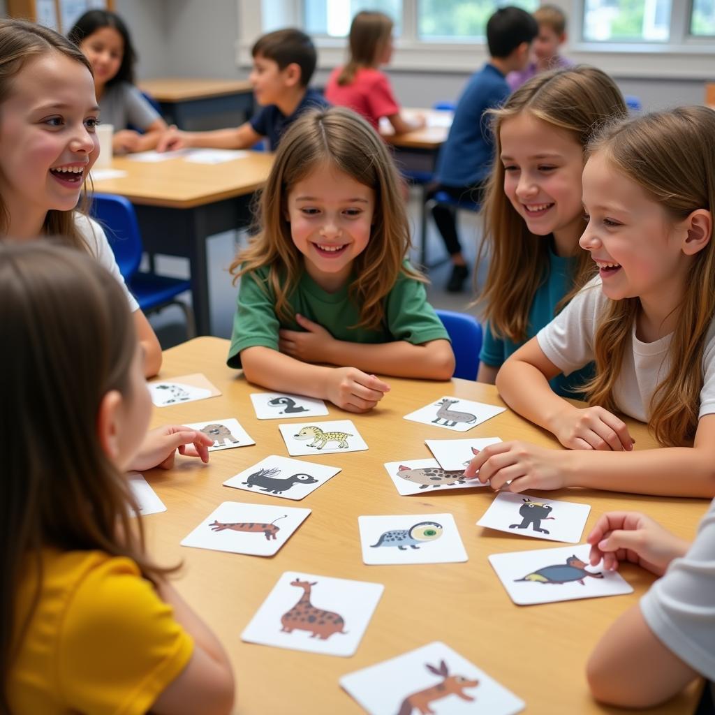 Children Learning English Through Games