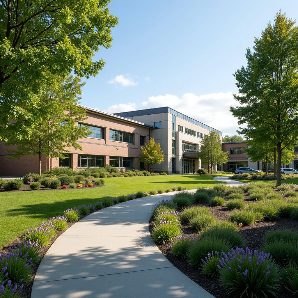 Hospital with Green Space