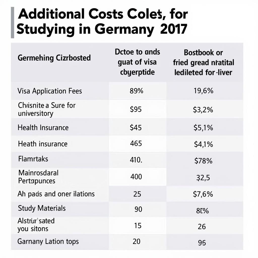 Các khoản phí khác du học Đức 2017