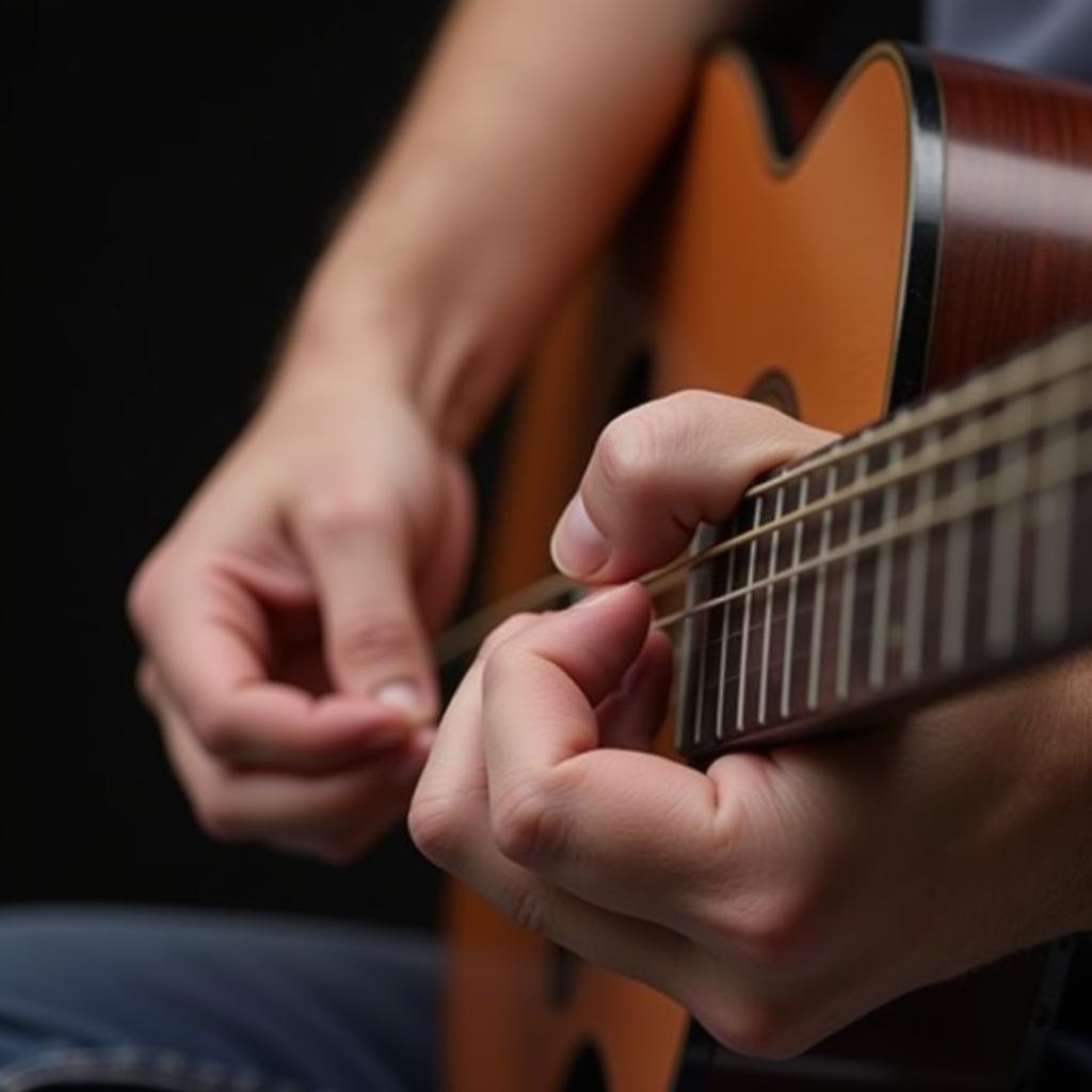 Các nốt nhạc trên cần đàn Guitar