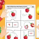 Math Puzzles for 1st Graders: Images of Apples