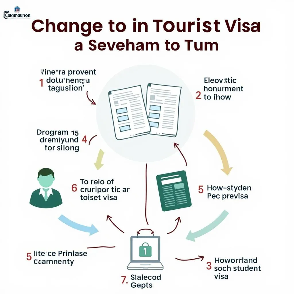 Hình minh họa cho quy trình chuyển đổi visa