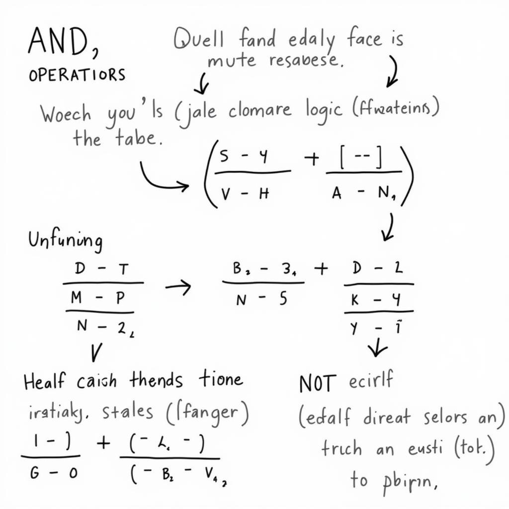 Minh họa về các phép toán logic