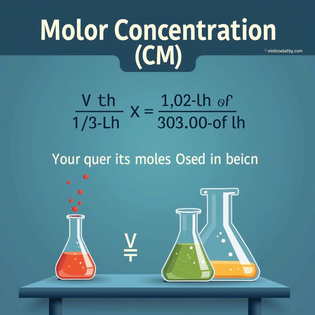 Công thức tính nồng độ Mol