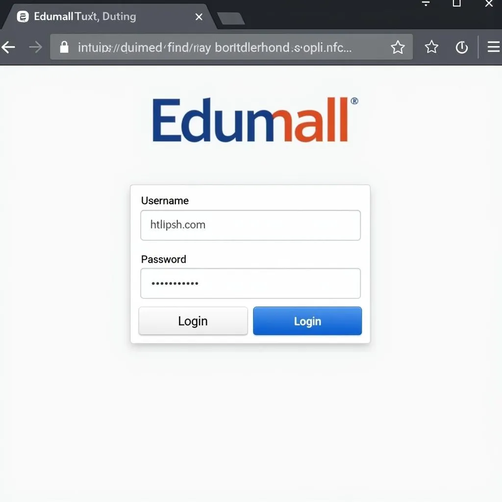 Đăng nhập khóa học Edumall