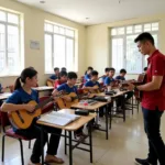 Dạy học đàn guitar tại THPT Quang Trung