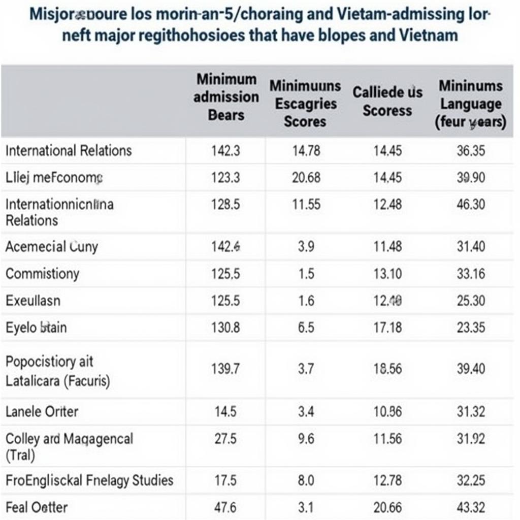 Điểm Chuẩn Học Viện Ngoại Giao Các Năm