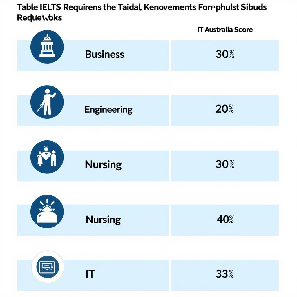 Yêu cầu IELTS theo ngành học