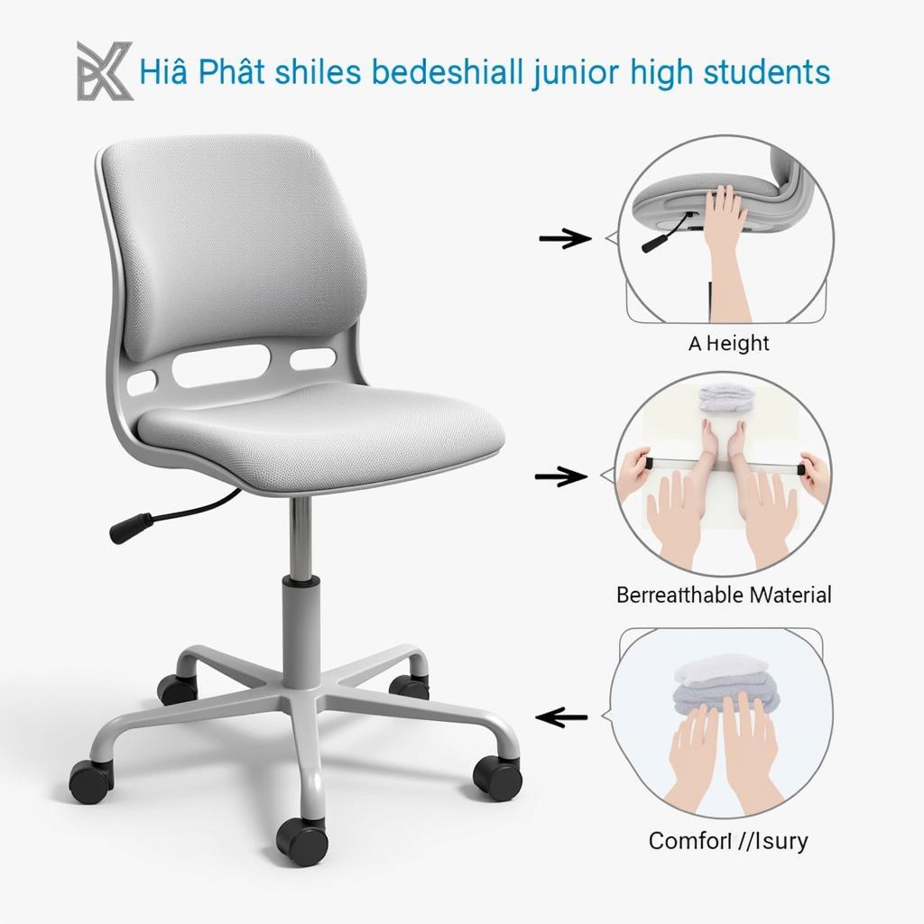 Ghế Ngồi Học Hòa Phát Cho Học Sinh THCS