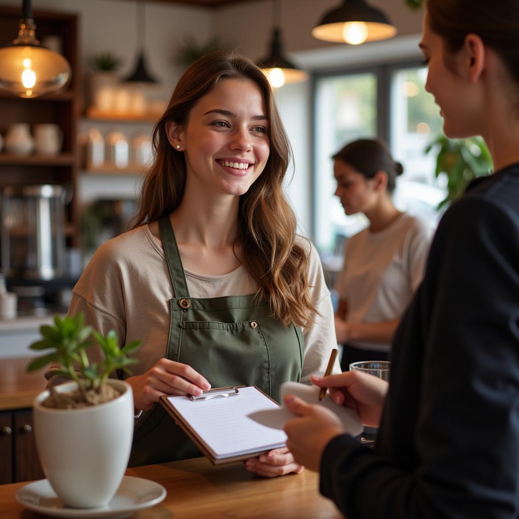 Học sinh làm thêm tại quán cafe