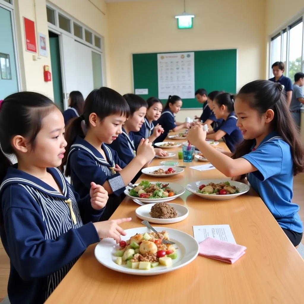 Học sinh THPT Quang Trung tham gia hoạt động ngoại khóa sôi nổi