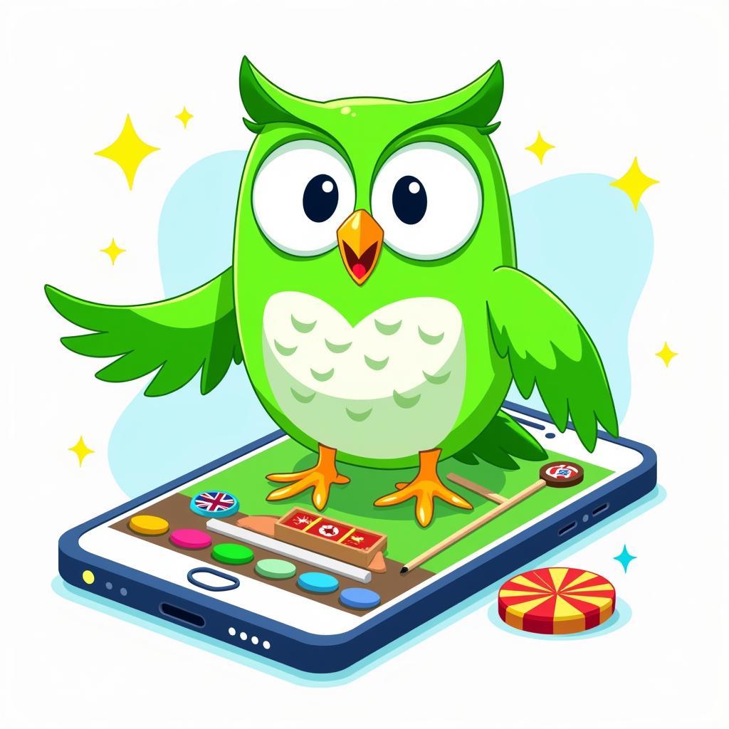 Học tiếng Anh qua trò chơi vui nhộn cùng Duolingo