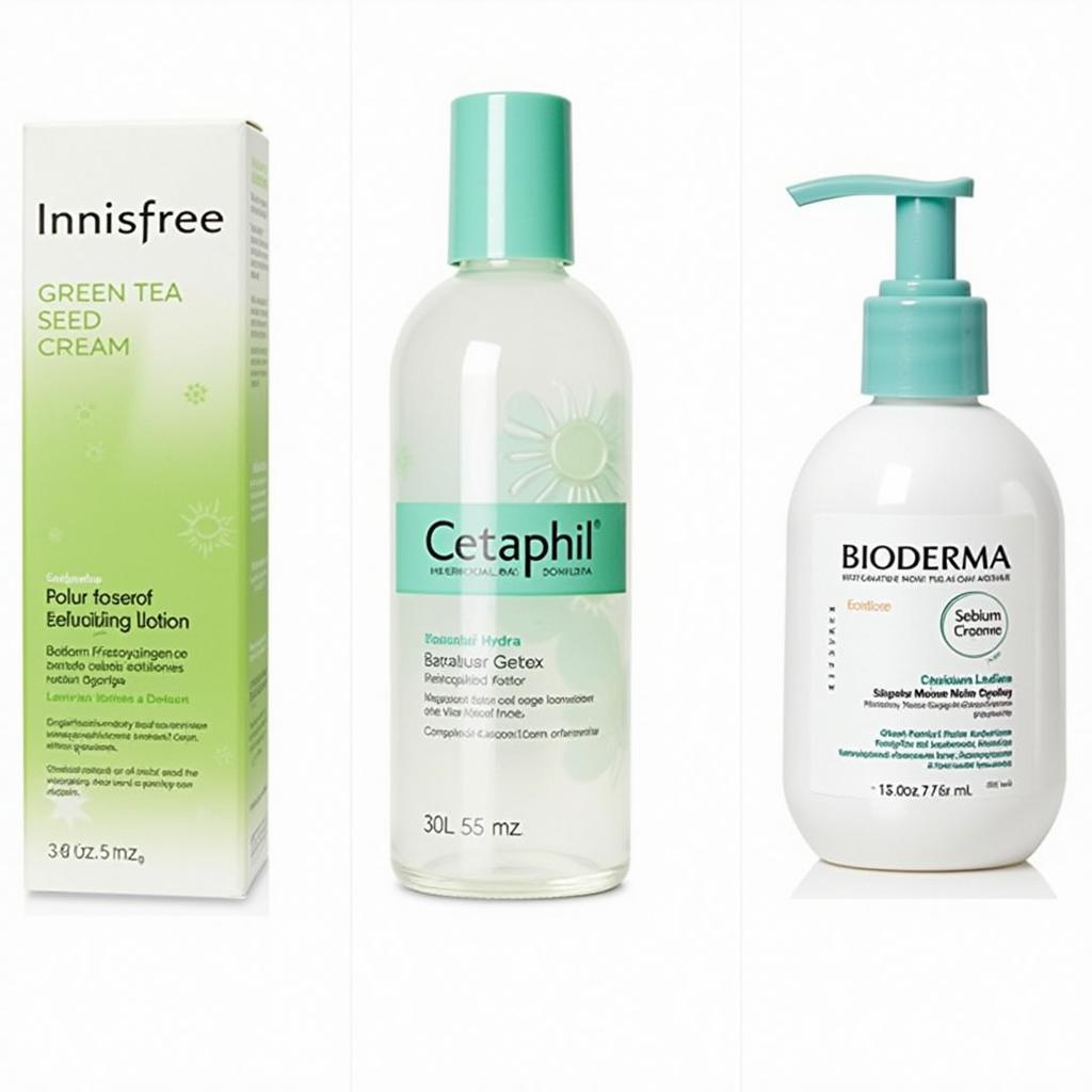 Kem dưỡng ẩm Innisfree, Cetaphil, Bioderma