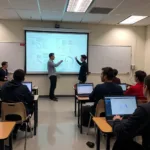 Modern supply chain management classroom