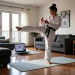 Luyện tập karate tại nhà