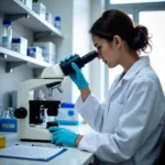 Medical Laboratory Technician Analyzing Samples