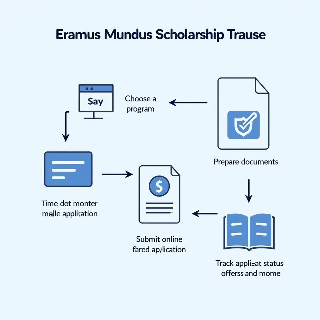 Quy trình nộp hồ sơ học bổng Erasmus Mundus