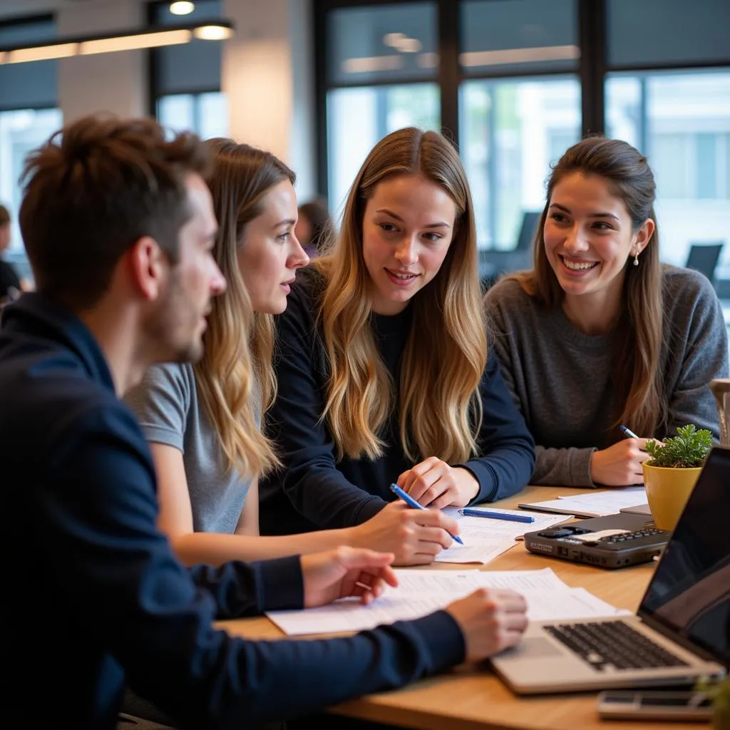 Students in Canada Participating in Internships at a Media Agency