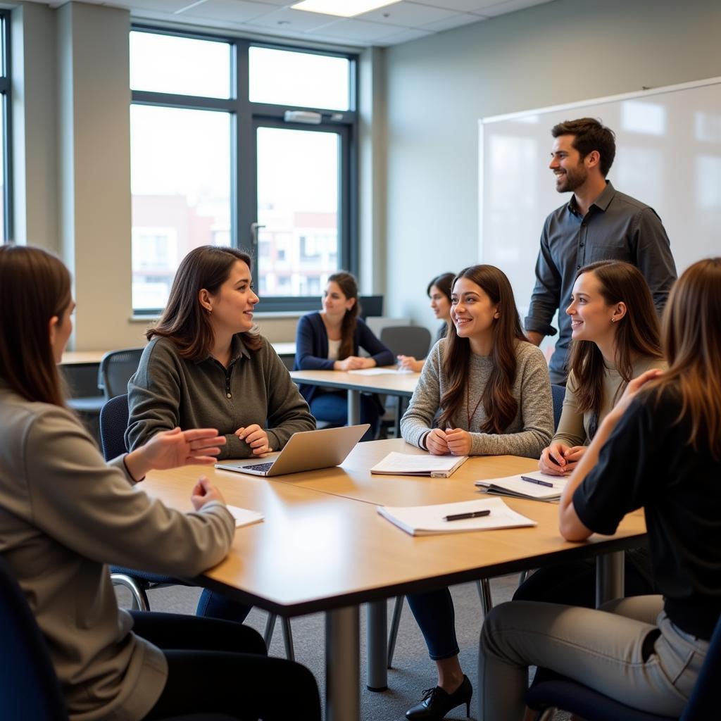 Students in a Community College classroom