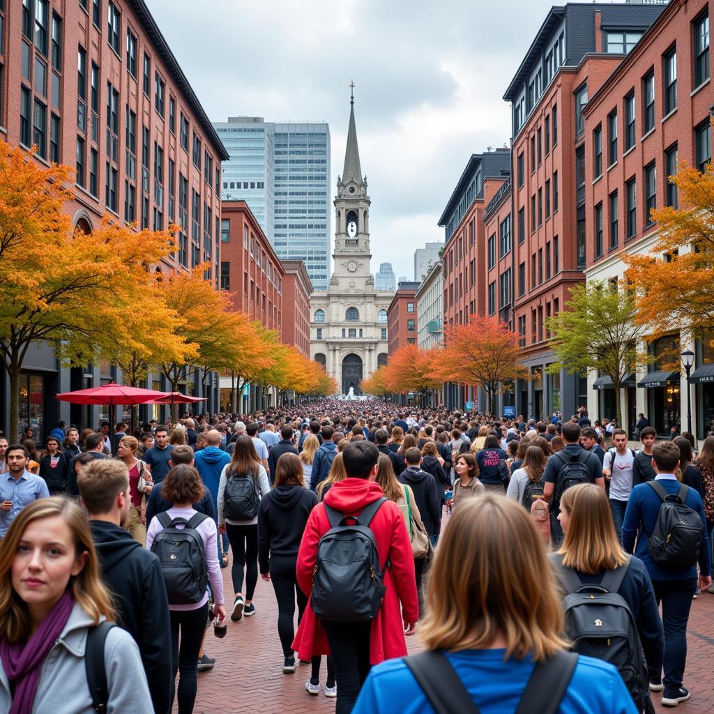 Sinh viên đại học ở Boston