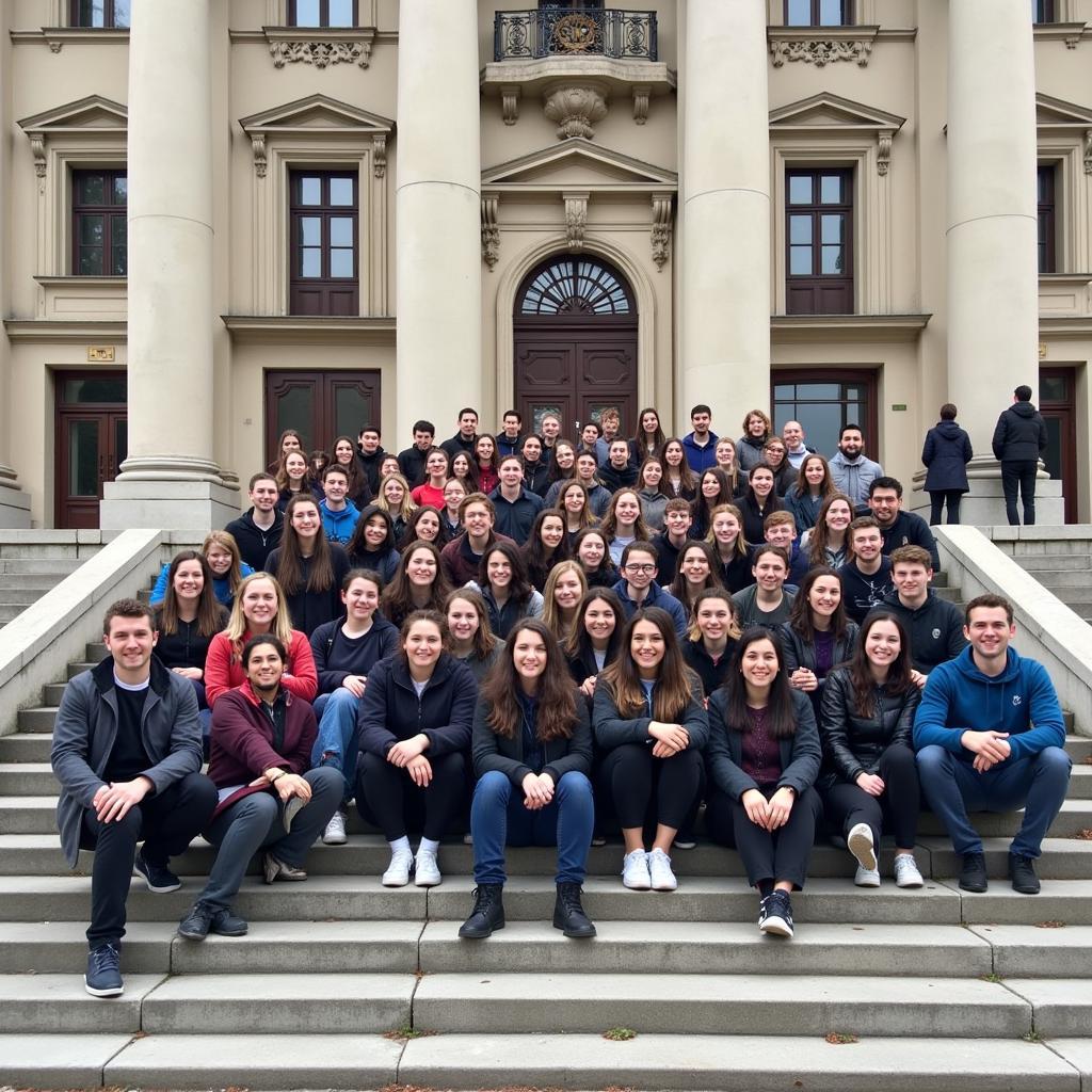 Students at a Hungarian University