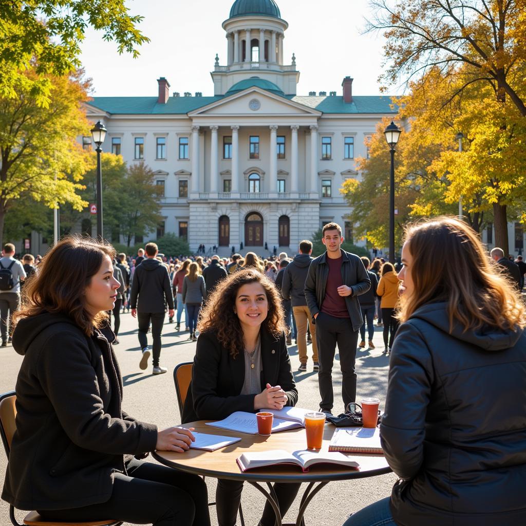 Students at Moscow State University