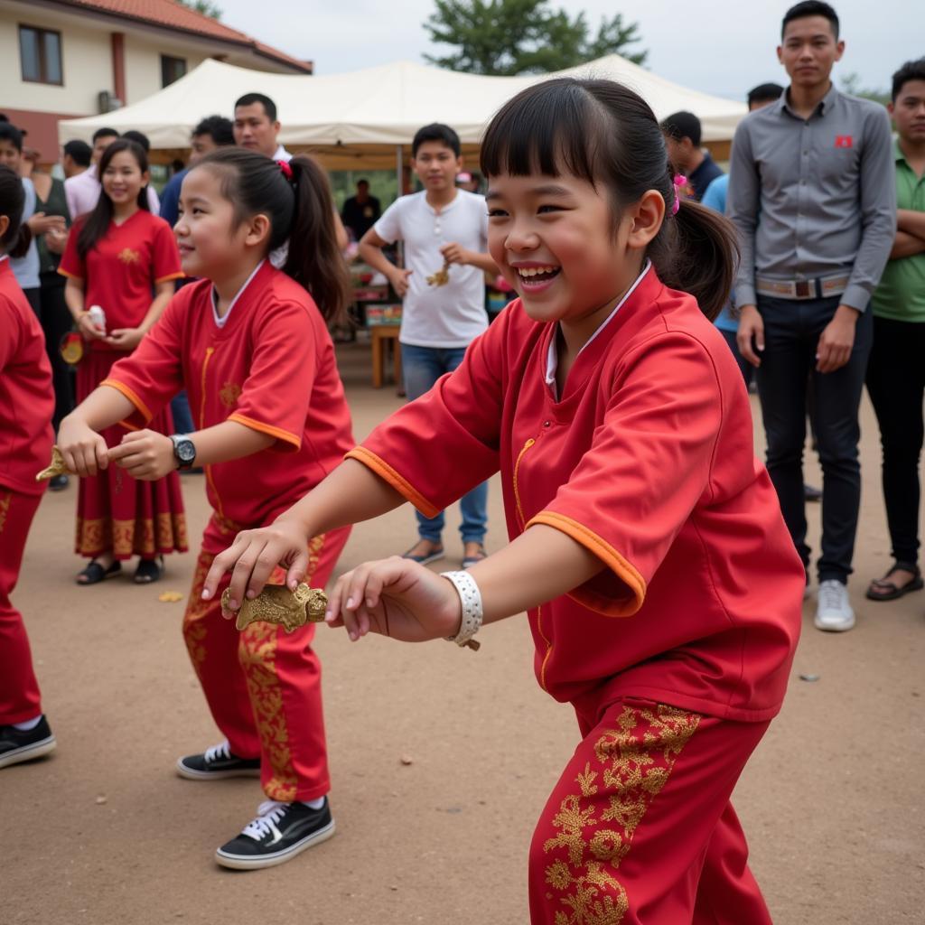 Sinh viên học viện cải lương tham gia sự kiện văn hóa