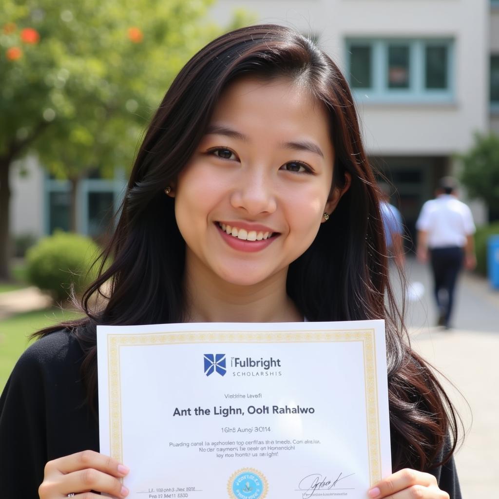 Sinh viên nhận học bổng Fulbright