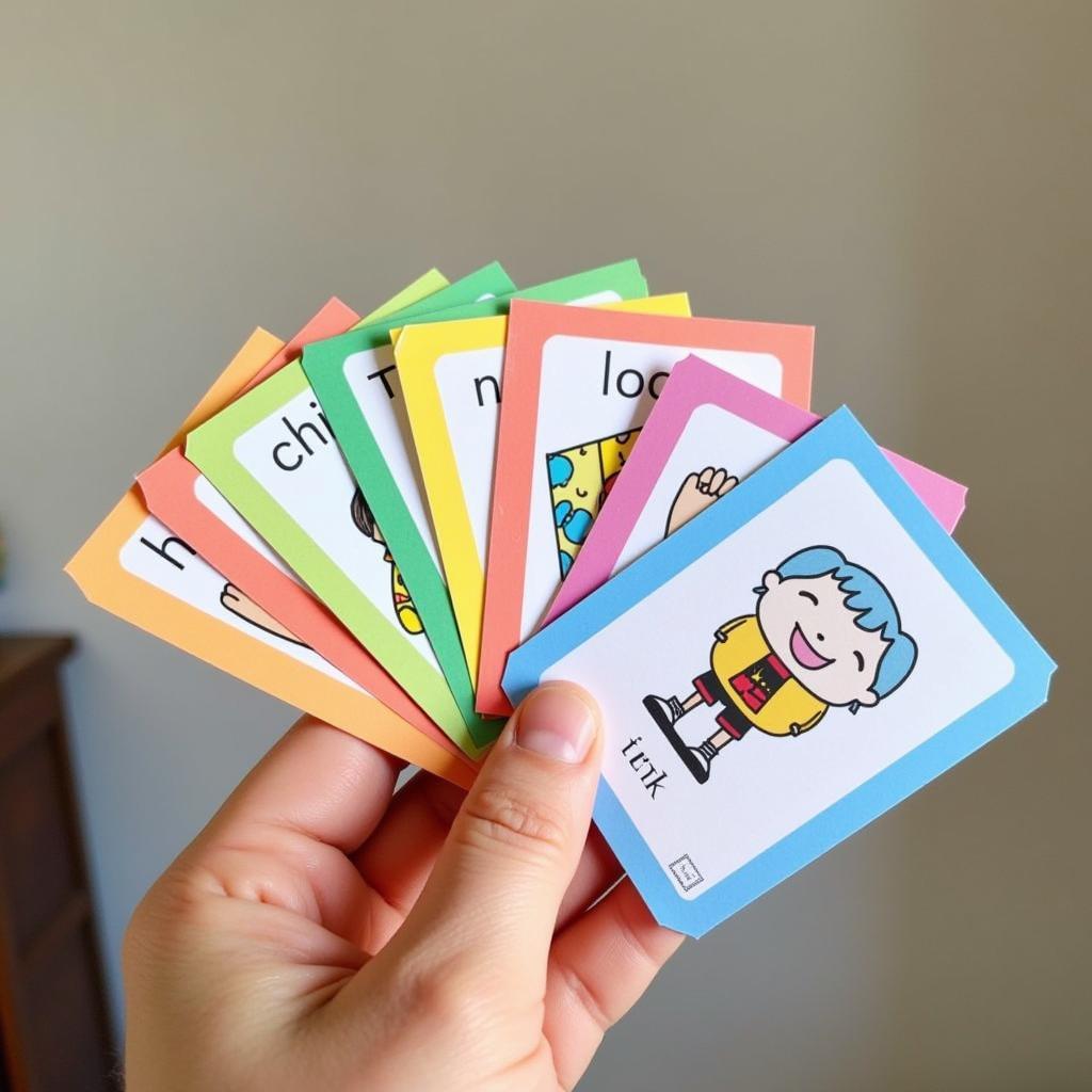 Sử dụng flashcards học từ vựng