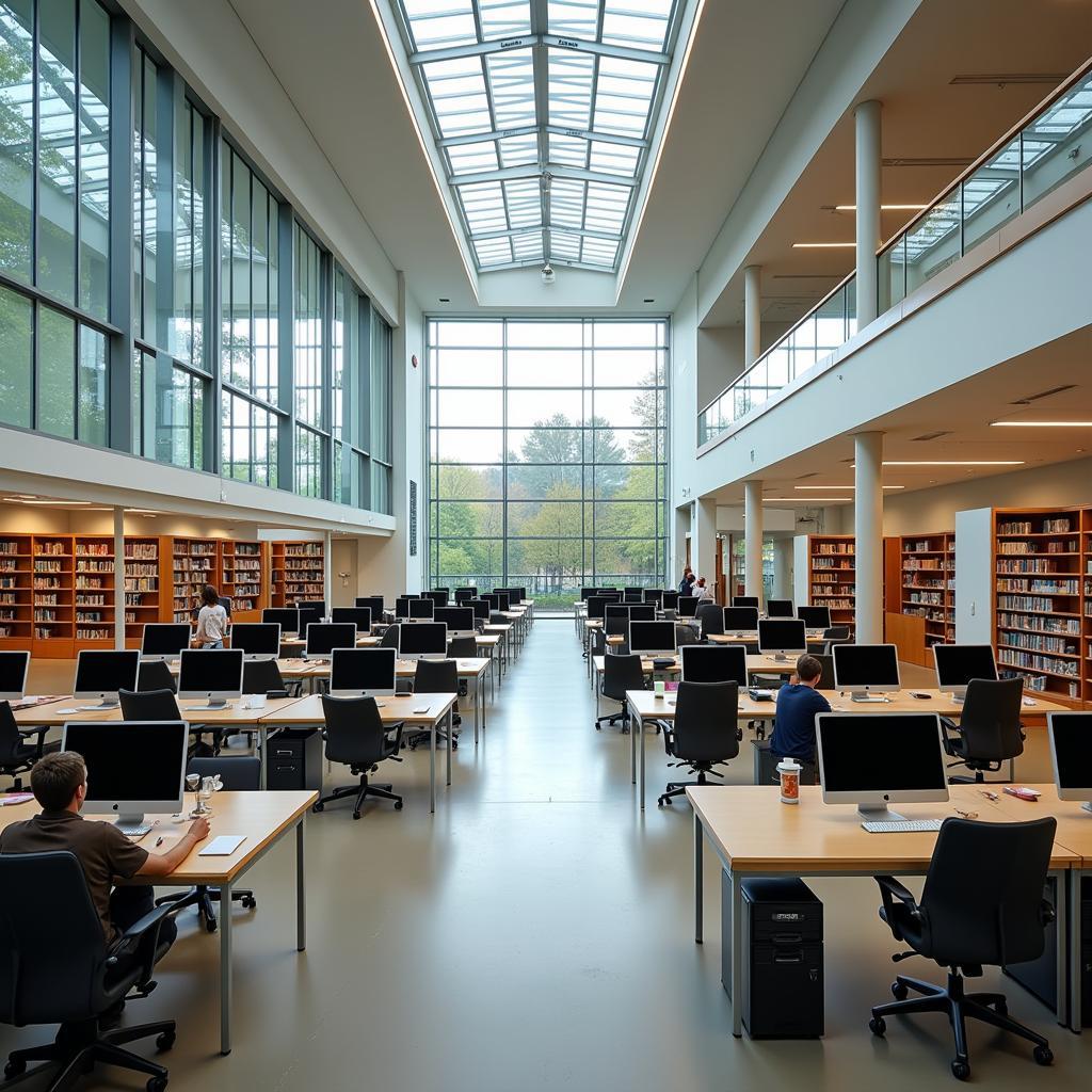 Modern University Library in Hungary