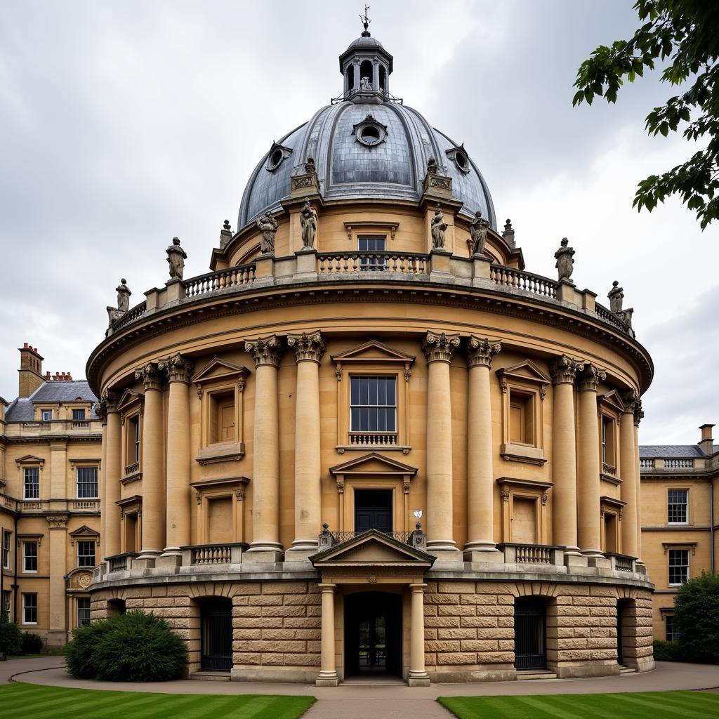 Thư viện cổ kính tại Đại học Oxford