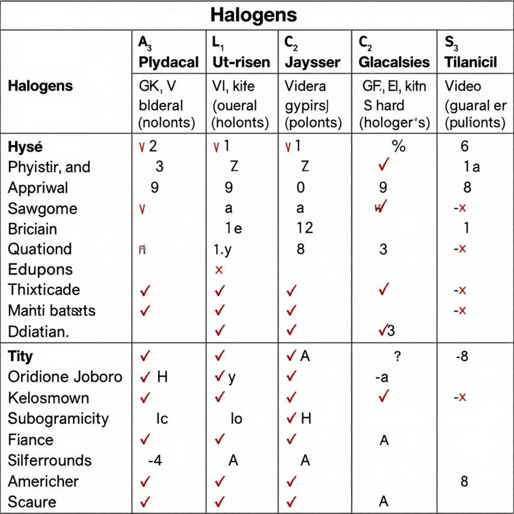 Tính chất nhóm Halogen