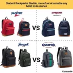 Balo đi học Jansport và Eastpak