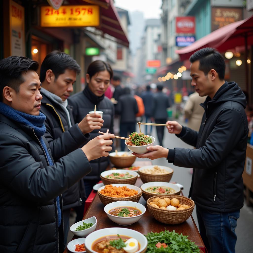 Bún cá Nguyễn Thái Học buổi sáng