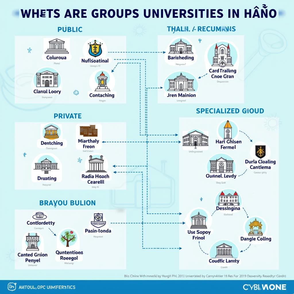 Các đại học ở Hà Nội theo nhóm trường