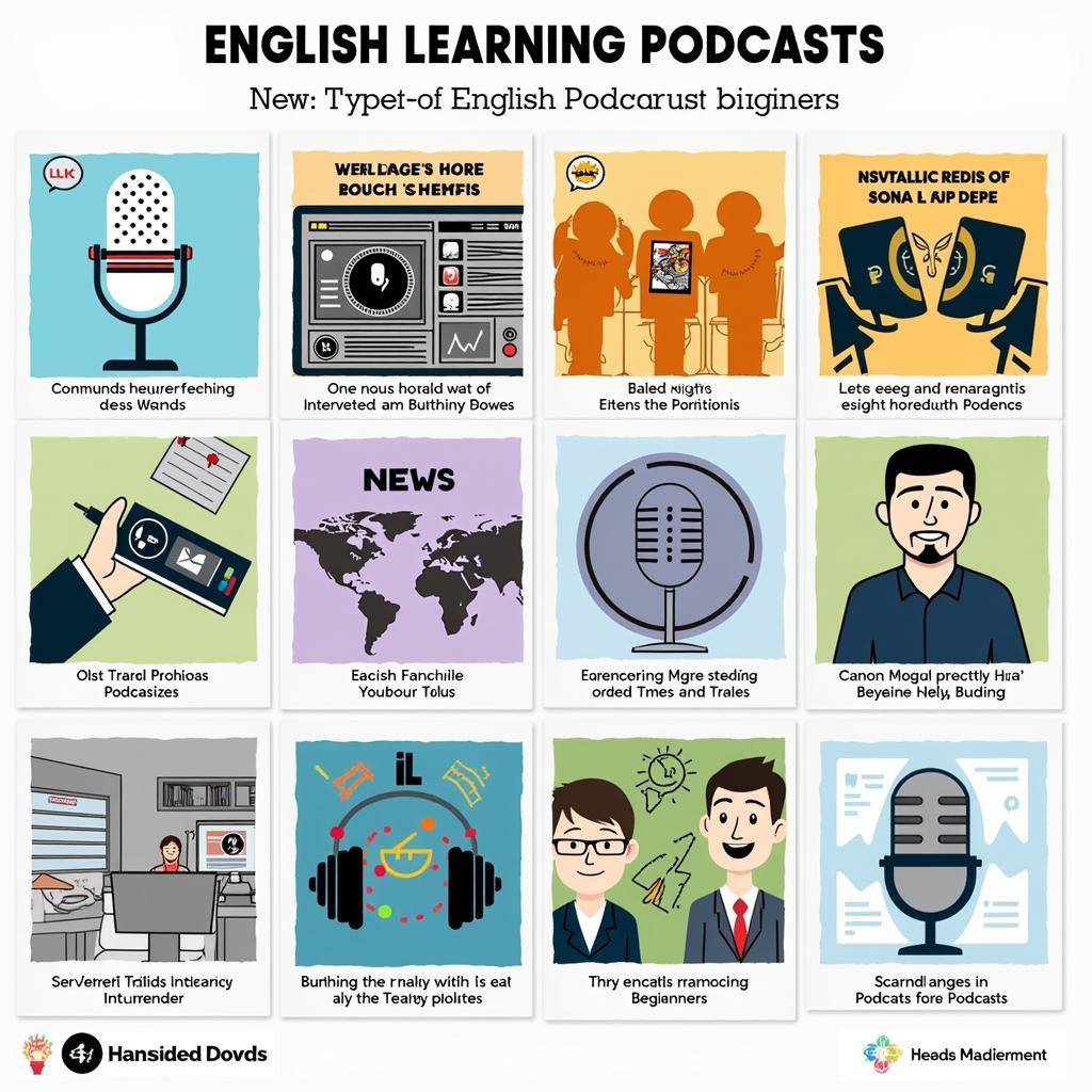 Các loại podcast tiếng Anh