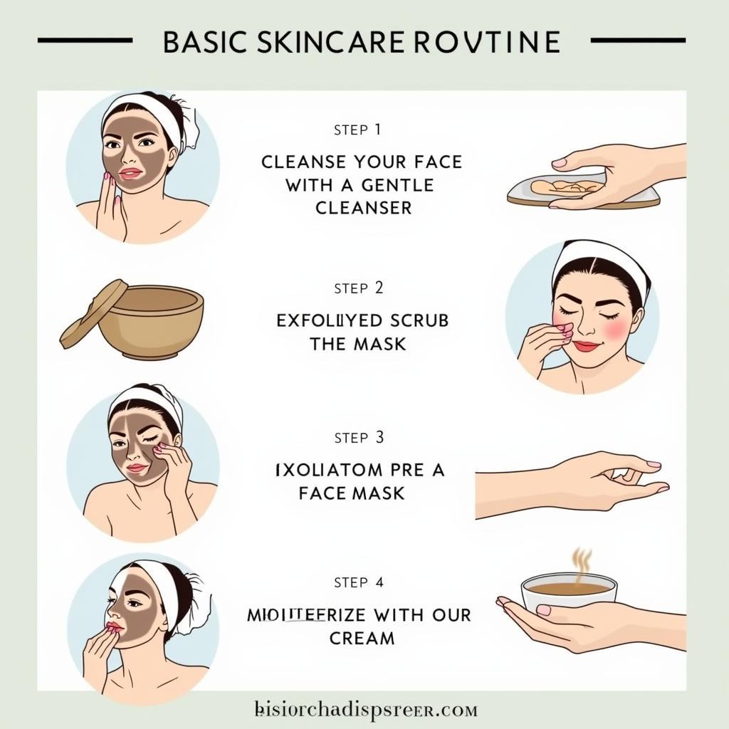 Các bước skincare cơ bản