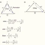 Công thức chu vi và diện tích hình tam giác