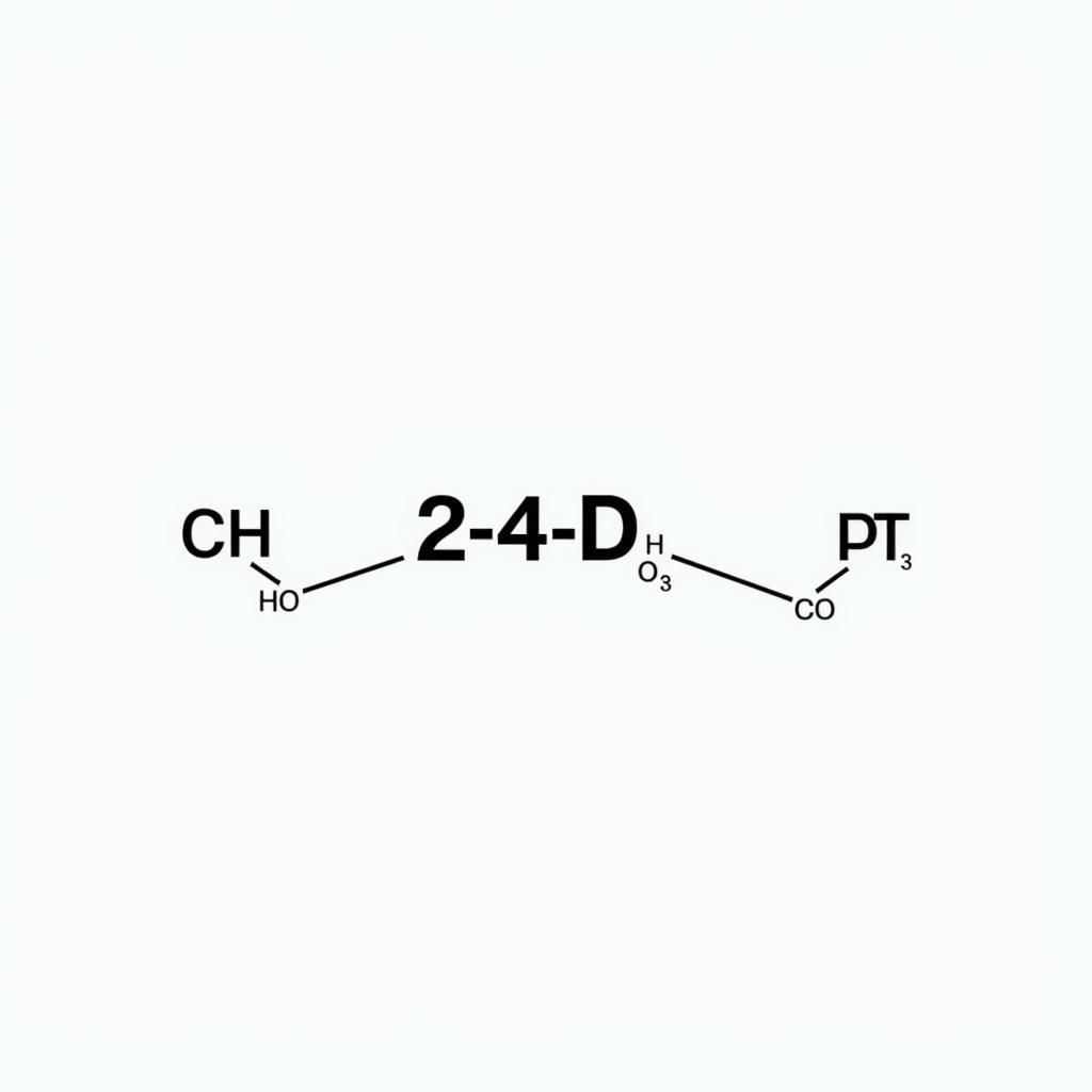 Công thức hóa học của 2,4-D