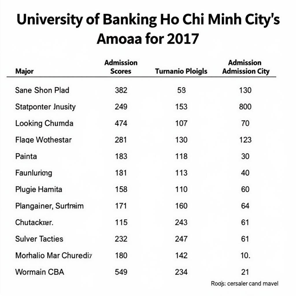 Điểm chuẩn Đại học Ngân hàng TP.HCM năm 2017