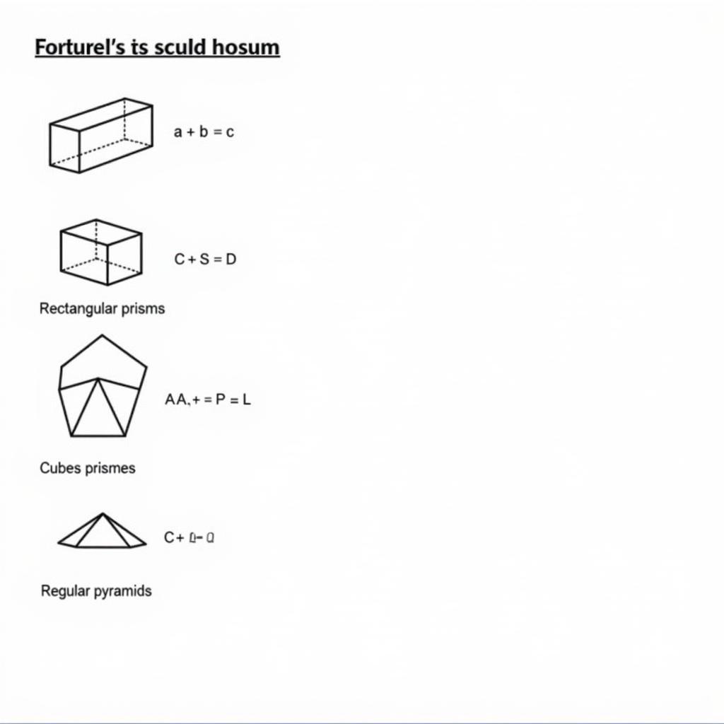 Công thức tính diện tích khối đa diện