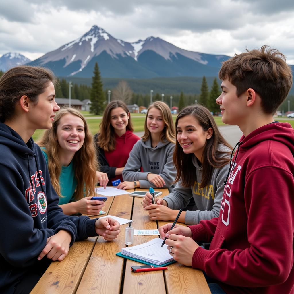 Sinh viên tham gia hoạt động ngoại khóa tại Alberta, Canada