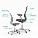 Ghế Học Sinh Cấp 3 Ergonomic