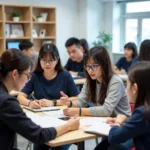 Học sinh đang học A Level tại Việt Nam