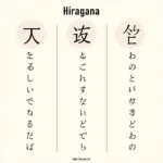 Học bảng chữ cái tiếng Nhật Hiragana: Các ký tự cơ bản